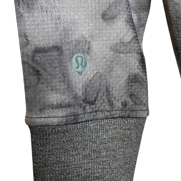 Lululemon Textured Tech Hoodie *Diamond Dye Rhino Grey Anchor - Picture 6 of 9